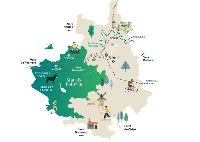 度假居 La Bessinoise, 4chambres, Fibre Optique Et Canoe Niort & *